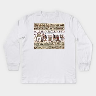 THE BAYEUX TAPESTRY Harold Made an Oath on Holy Relics to Duke William Kids Long Sleeve T-Shirt